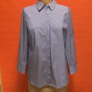 Talbots Long Sleeve Button Up Top